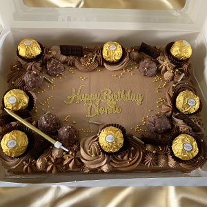 a Ferrero Roche cake 