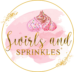 the logo for Swirls and Sprinkles